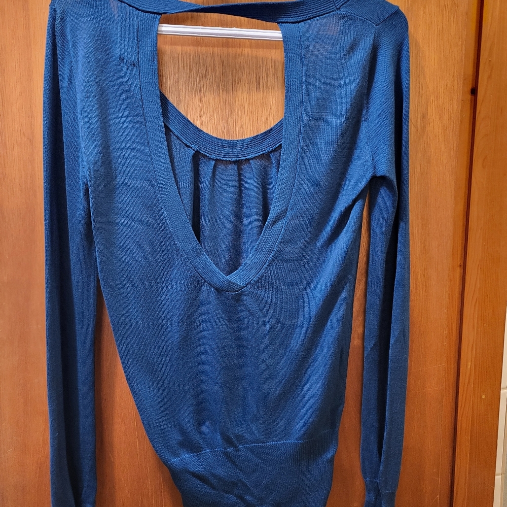 Sexy Club Monaco cut out back sweater
